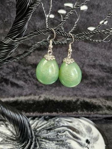 Boucles d'oreilles vertes et jaunes – Image 2