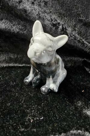 Chien 3D noir, blanc et gris