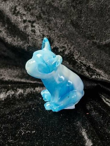 Chien 3D bleu et blanc – Image 2