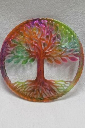 Arbre de vie transparent multicolores