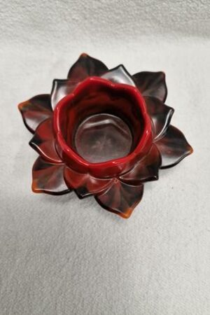 Bougeoir noir et rouge
