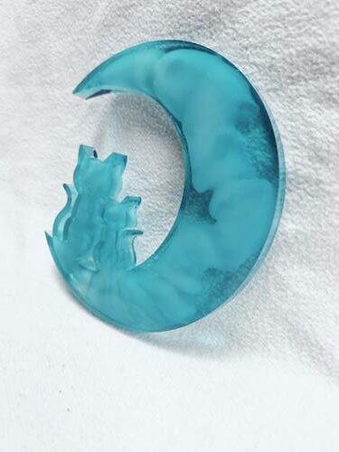Lune chat bleu effet nuage – Image 2