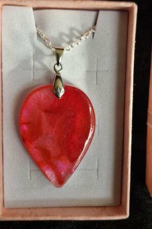 Pendentif cœur rose