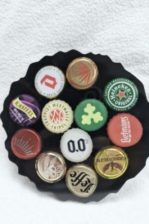 Dessous de bouteille capsules de bières