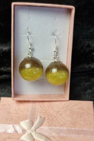 Boucles d'oreilles bronze et or