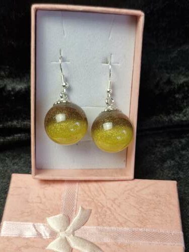 Boucles d'oreilles bronze et or