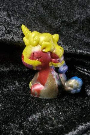 Licorne 3D multicolore