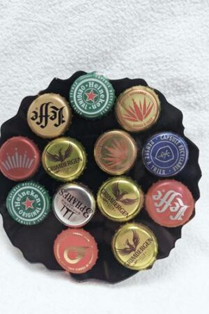 Dessous de bouteille capsules de bières