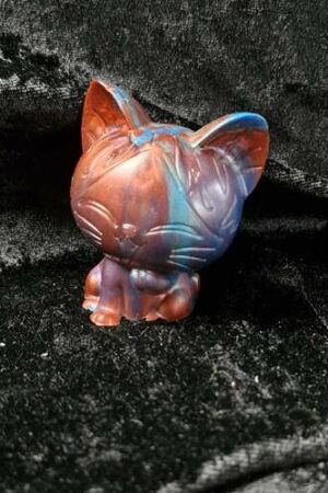 Chat 3D rouge