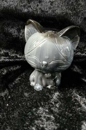 Chat 3D noir et blanc