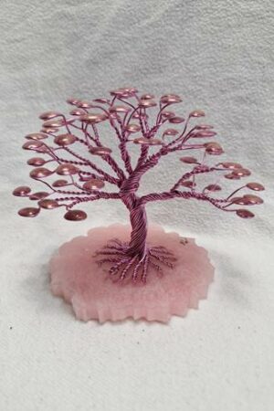 Arbre fil aluminium rose