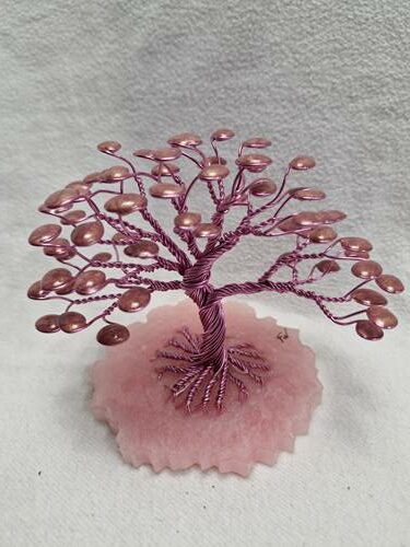 Arbre fil aluminium rose – Image 2