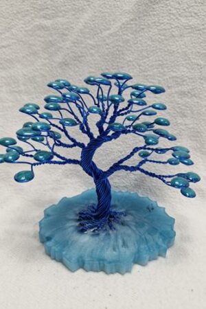 Arbre fil aluminium bleu wan
