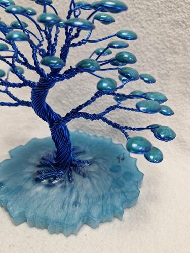 Arbre fil aluminium bleu wan – Image 3