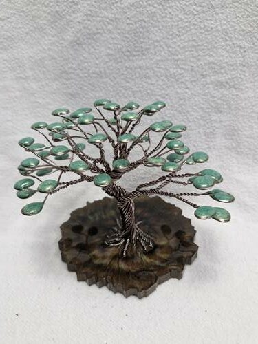 Arbre fil aluminium marron et vert wan – Image 2