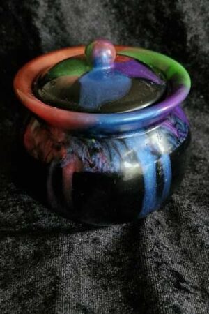 Pot Déco noir multicolore