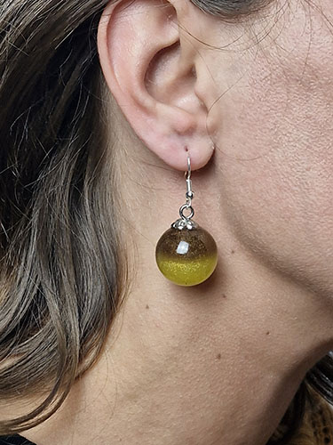 Boucles d'oreilles bronze et or – Image 3