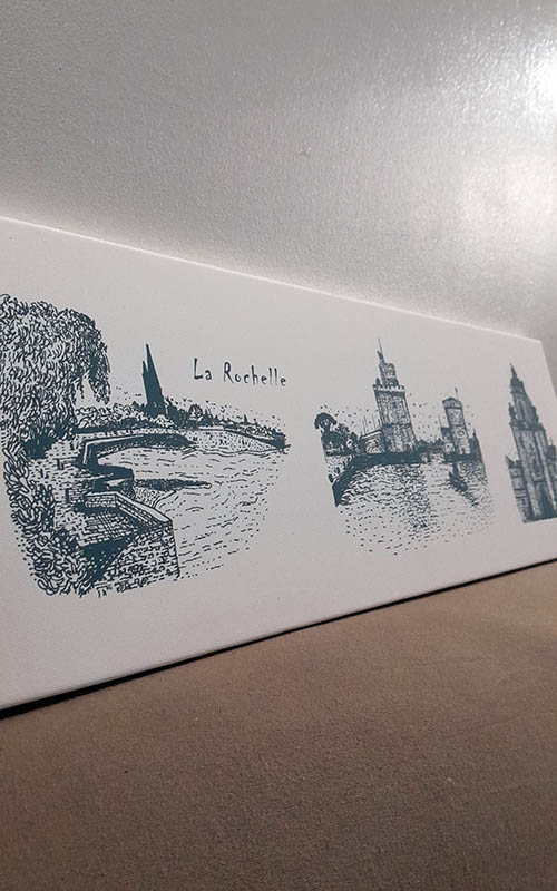 Toile triptyque La Rochelle