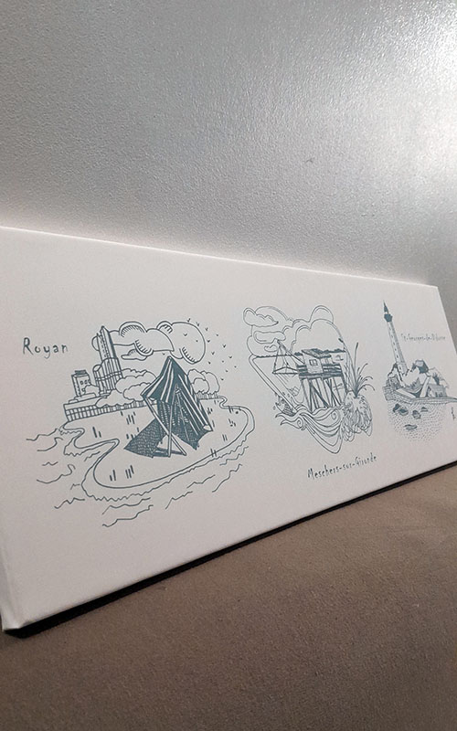 Toile triptyque - Royan, Meschers, St Georges