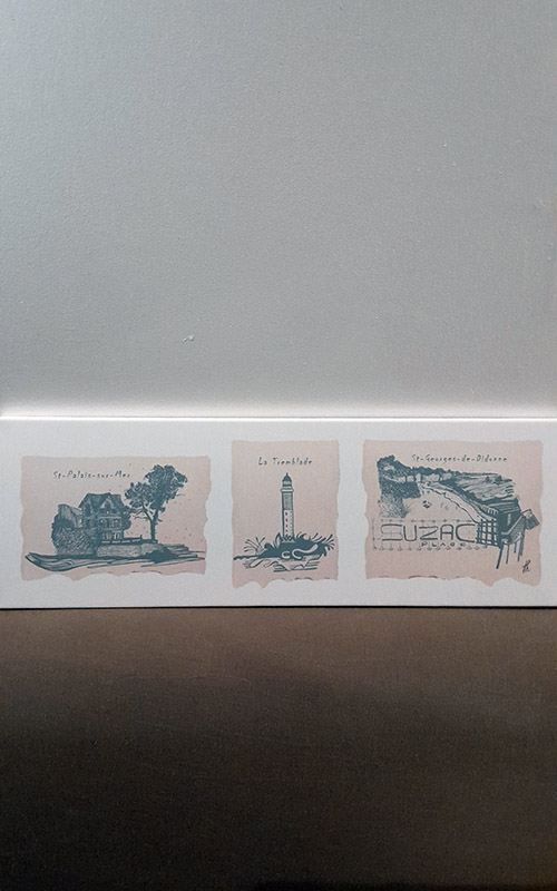Toile triptyque parchemin - St Palais, La Tremblade et Suzac – Image 2