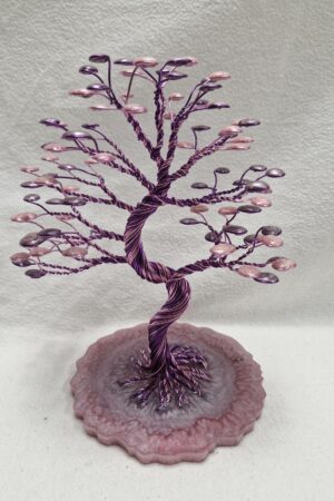 Arbre fil aluminium XL rose lavande wan