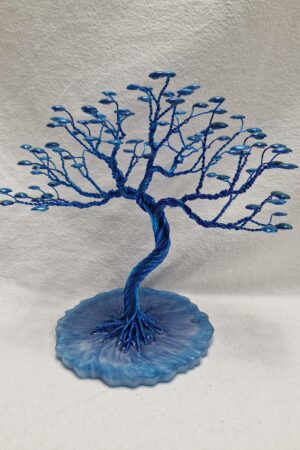 Arbre fil aluminium XL bleu et vert wan