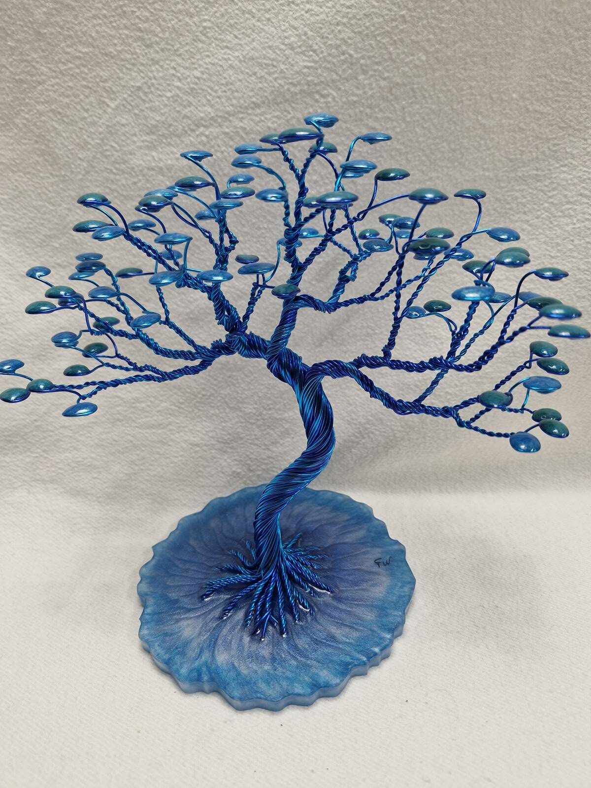 Arbre fil aluminium XL bleu et vert wan – Image 2