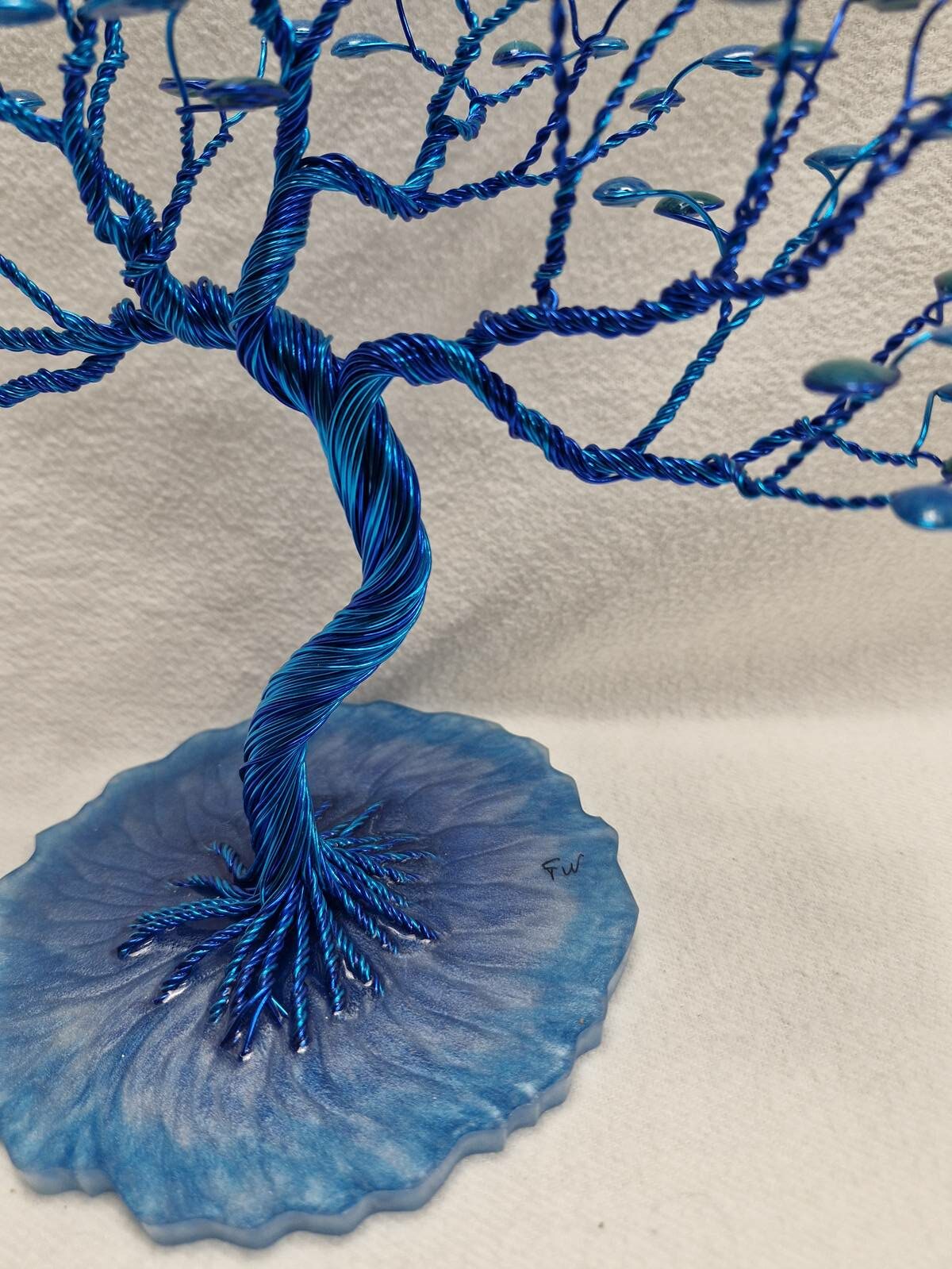 Arbre fil aluminium XL bleu et vert wan – Image 3