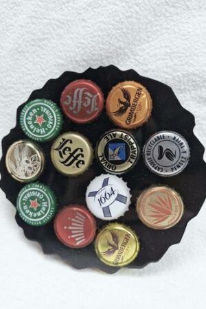 Dessous de bouteille capsules de bières