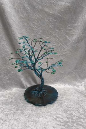 Arbre fil aluminium XL bleu et marron