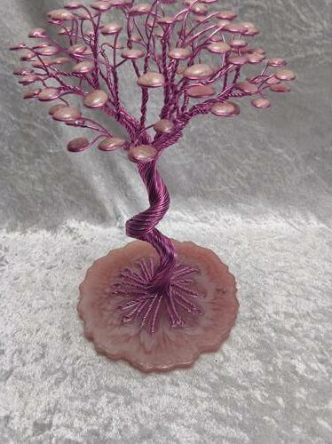 Arbre fil aluminium XL rose – Image 3